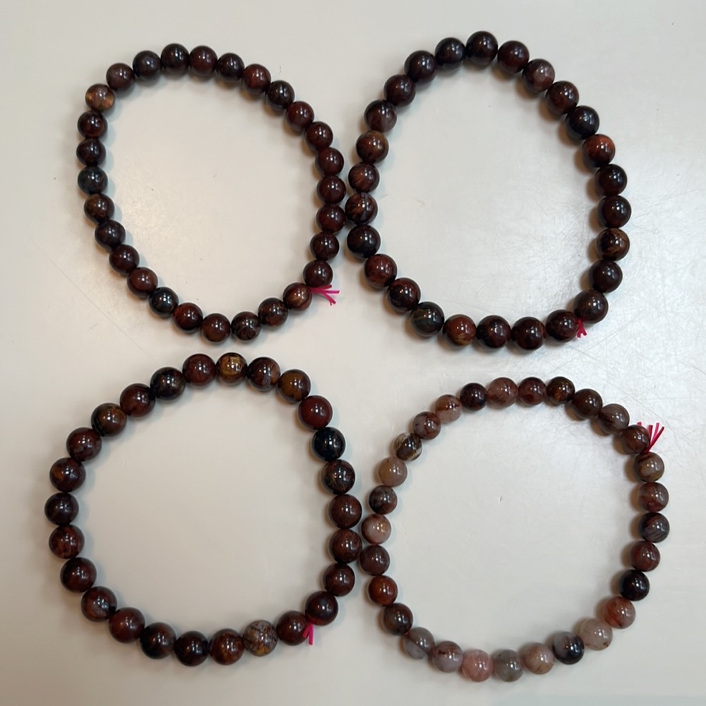 Crystal Bracelets Polychrome Jasper, 4 pack - Picture 3 of 3